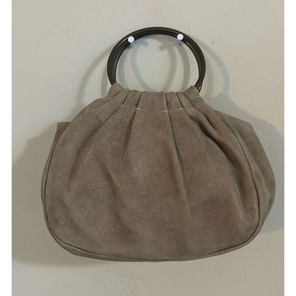 COUTURE
 DONALD J. PLINER 
MADE IN THE MOUNTAINS OF ITALY Mini HOBO Nubuck Bag - Picture 1 of 12